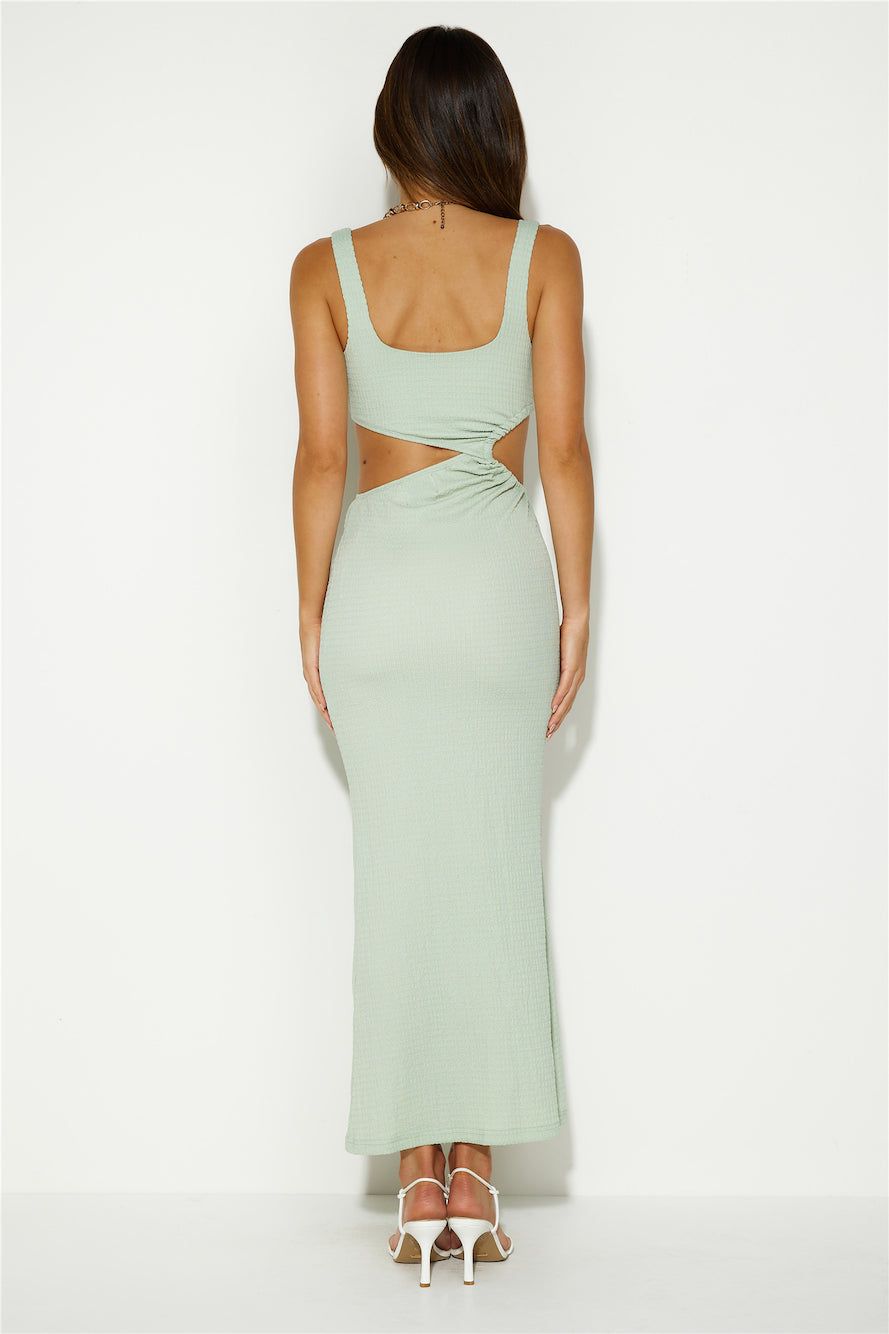 Polished Maxi Dress Sage sold by Hello Molly product image thumbnail 3