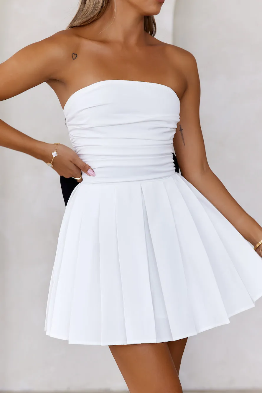 Celebrating Me Strapless Mini Dress White sold by Hello Molly product image thumbnail 4