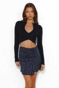 Styled On The Runway Mini Skirt Blue sold by Hello Molly