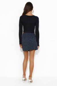 Styled On The Runway Mini Skirt Blue sold by Hello Molly