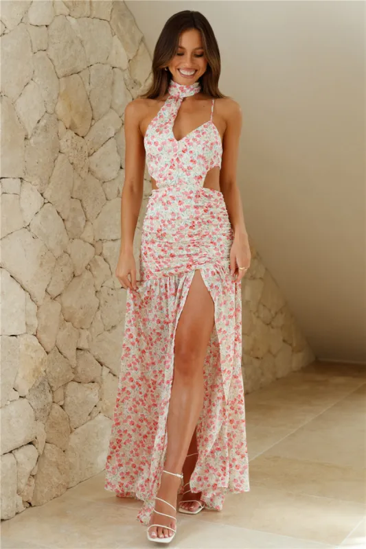 HELLO MOLLY Wildflower Bloom Maxi Dress Pink sold by Hello Molly