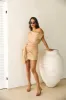 Passion Party Mini Dress Gold sold by Hello Molly