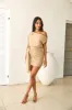 Passion Party Mini Dress Gold sold by Hello Molly