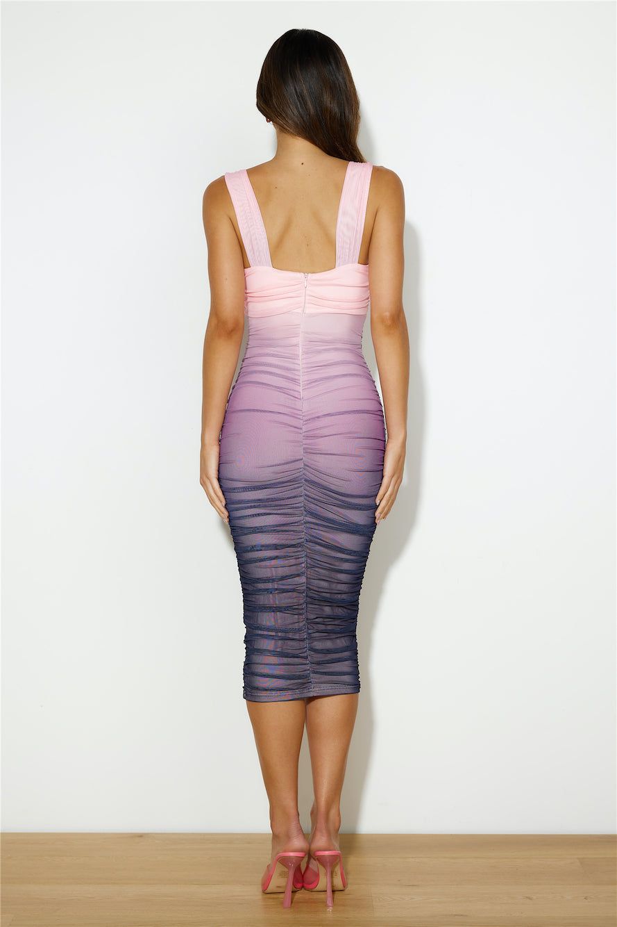 Highlights Mesh Midi Dress Pink sold by Hello Molly product image thumbnail 5