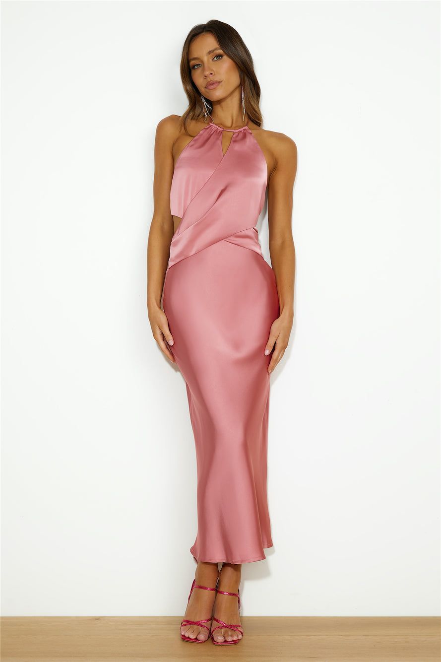 Glow Getter Maxi Dress Rose sold by Hello Molly
