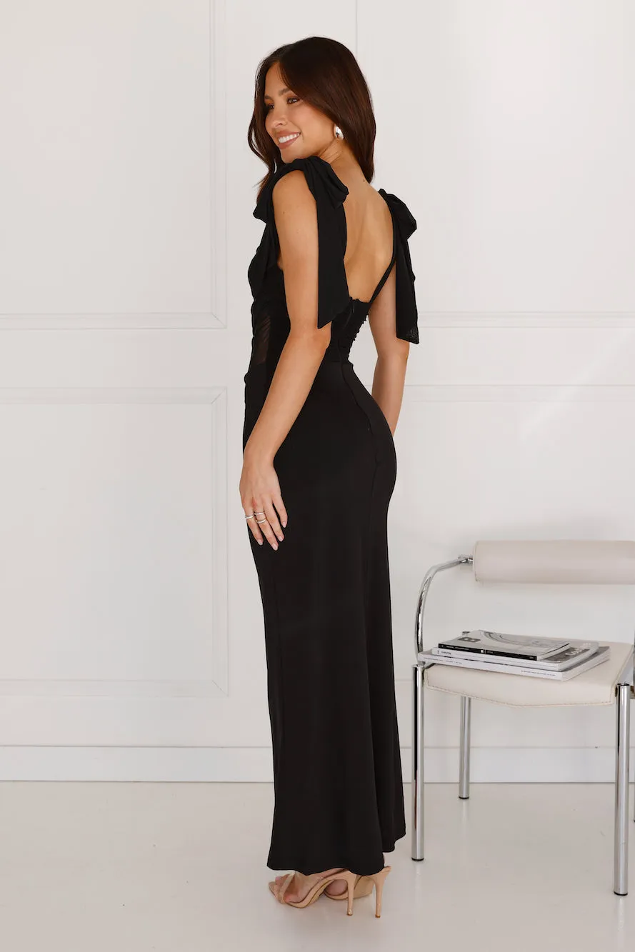 Illuminating Love Mesh Maxi Dress Black sold by Hello Molly product image thumbnail 5