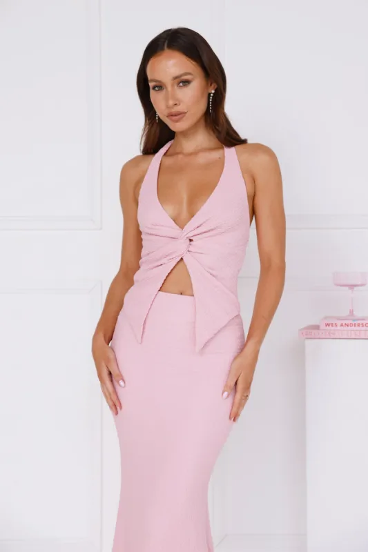 Coral Cove Halter Top Pink sold by Hello Molly