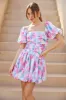 Fast Light Bubble Mini Dress Pink sold by Hello Molly