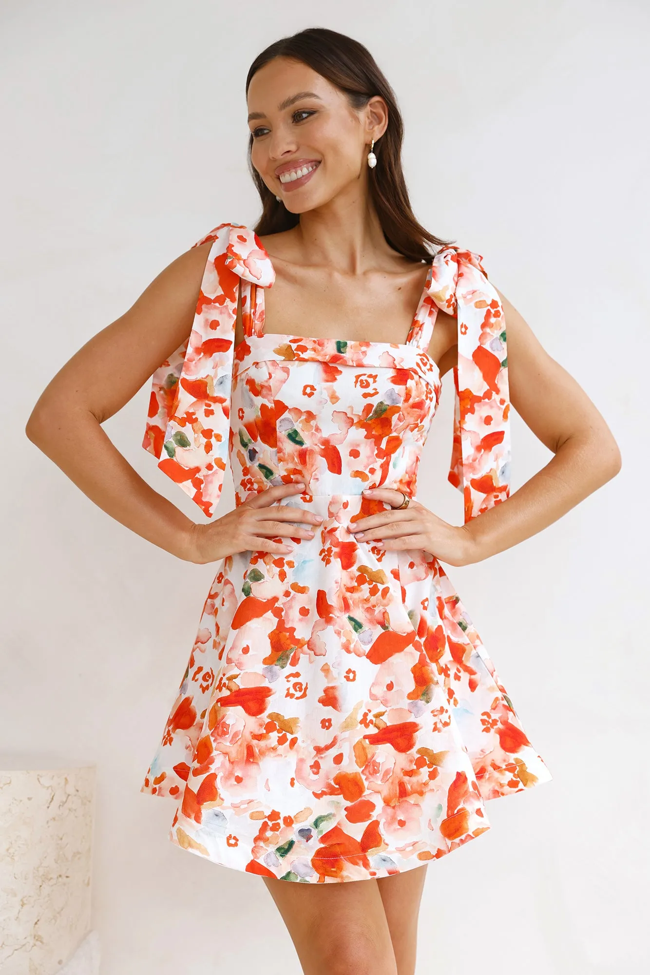 Good Morning Mini Dress Orange sold by Hello Molly product image thumbnail 5