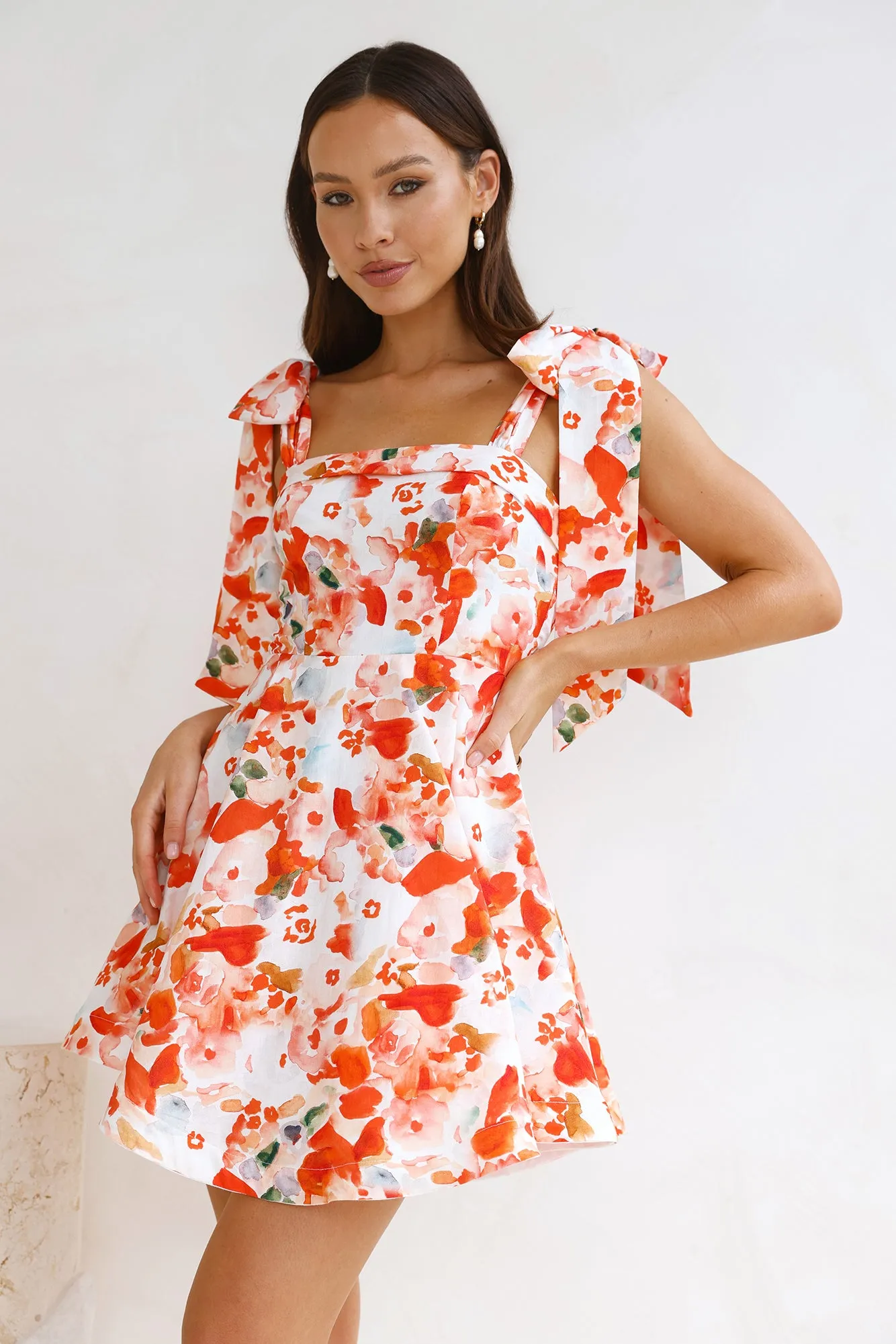 Good Morning Mini Dress Orange sold by Hello Molly product image thumbnail 3