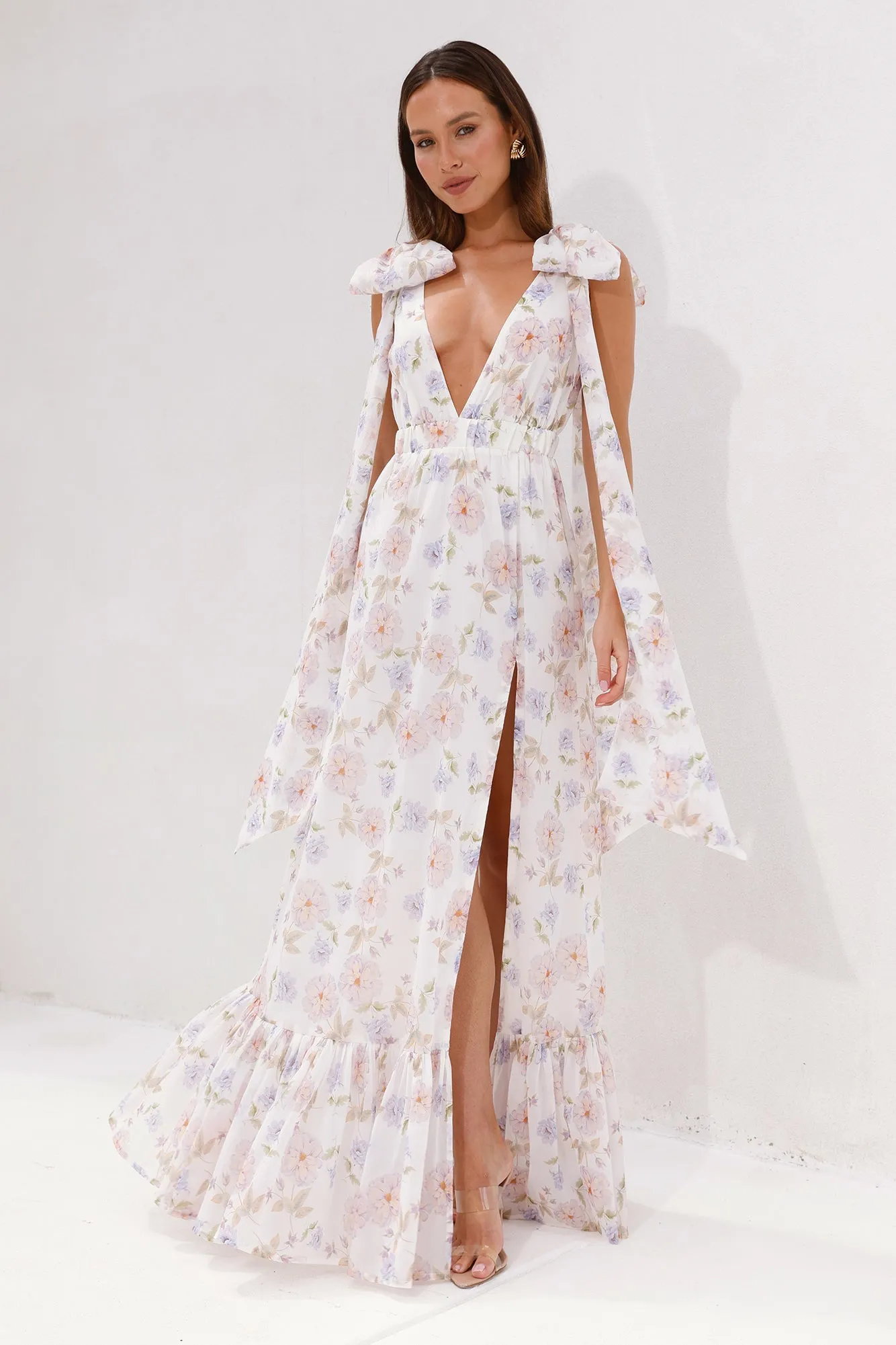 HELLO MOLLY Beauty Of Springtime Maxi Dress Lavender sold by Hello Molly product image thumbnail 3