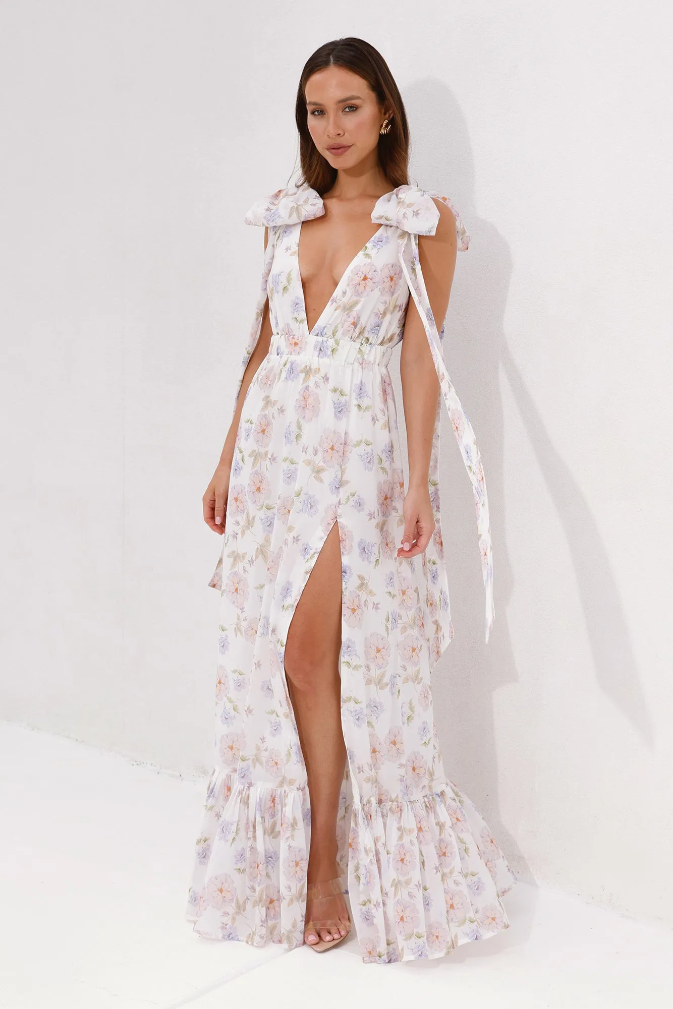 HELLO MOLLY Beauty Of Springtime Maxi Dress Lavender sold by Hello Molly product image thumbnail 5