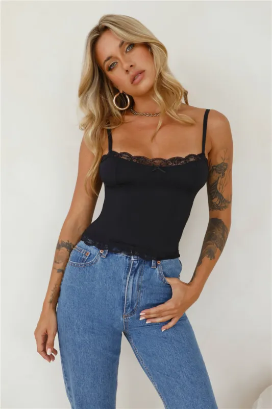 LIONESS Top Model Cami Onyx sold by Hello Molly