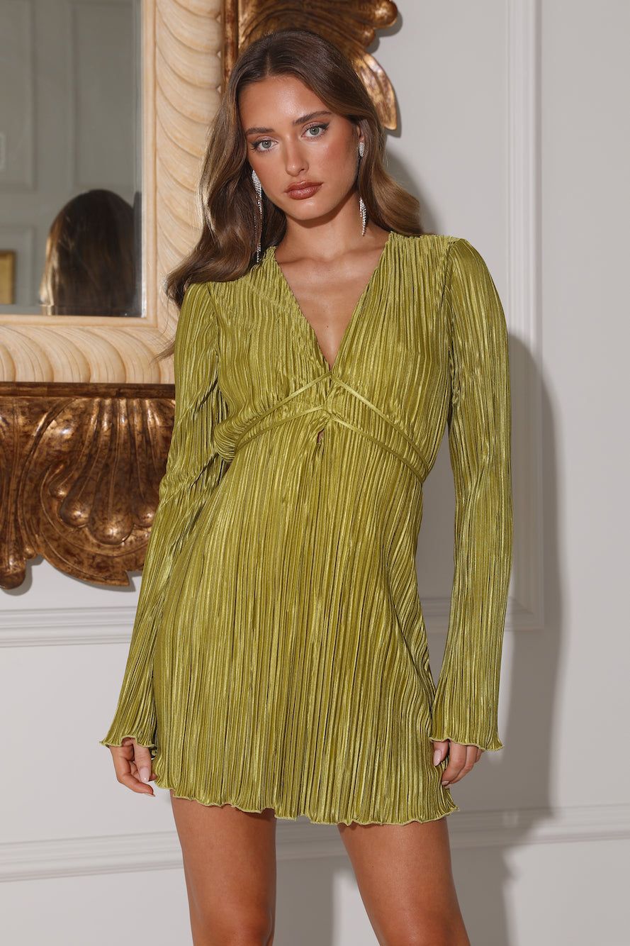 Besties Meet Mini Dress Olive sold by Hello Molly product image thumbnail 2