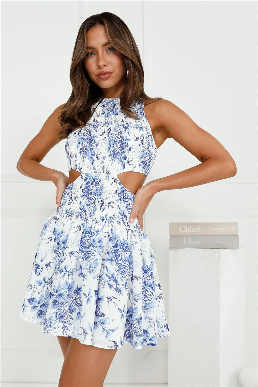 Fine Arts Mini Dress Blue sold by Hello Molly