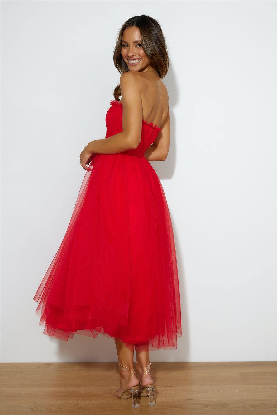 VIP Mood Midi Dress Red sold by Hello Molly product image thumbnail 4