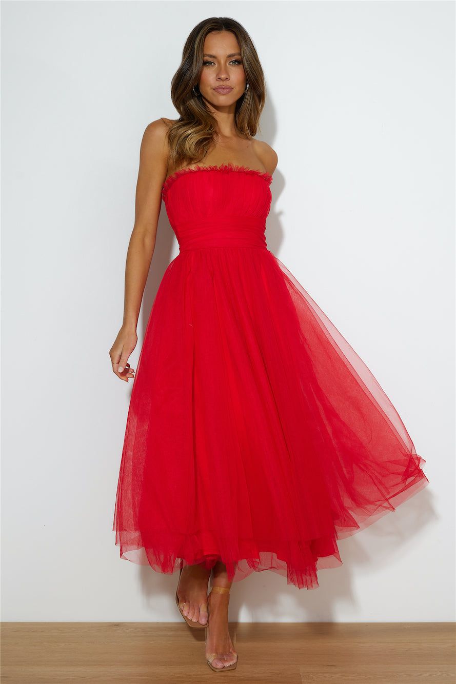 VIP Mood Midi Dress Red sold by Hello Molly product image thumbnail 5