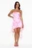 Dance Girl Dance Strapless Mini Dress Pink sold by Hello Molly