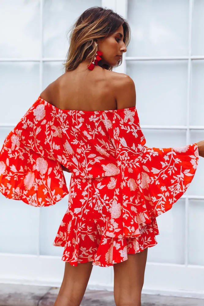 Made In The Aftermath Romper Red sold by Hello Molly product image thumbnail 5