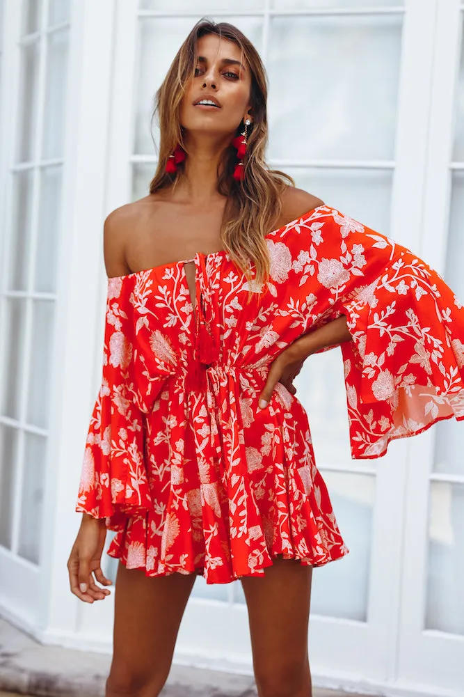 Made In The Aftermath Romper Red sold by Hello Molly product image thumbnail 3