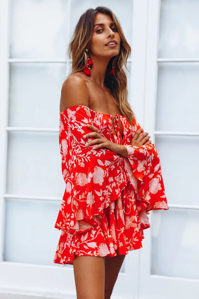 Made In The Aftermath Romper Red sold by Hello Molly product image thumbnail 4