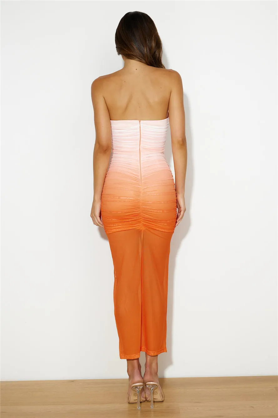 Splashing Out Mesh Maxi Dress Orange sold by Hello Molly product image thumbnail 5
