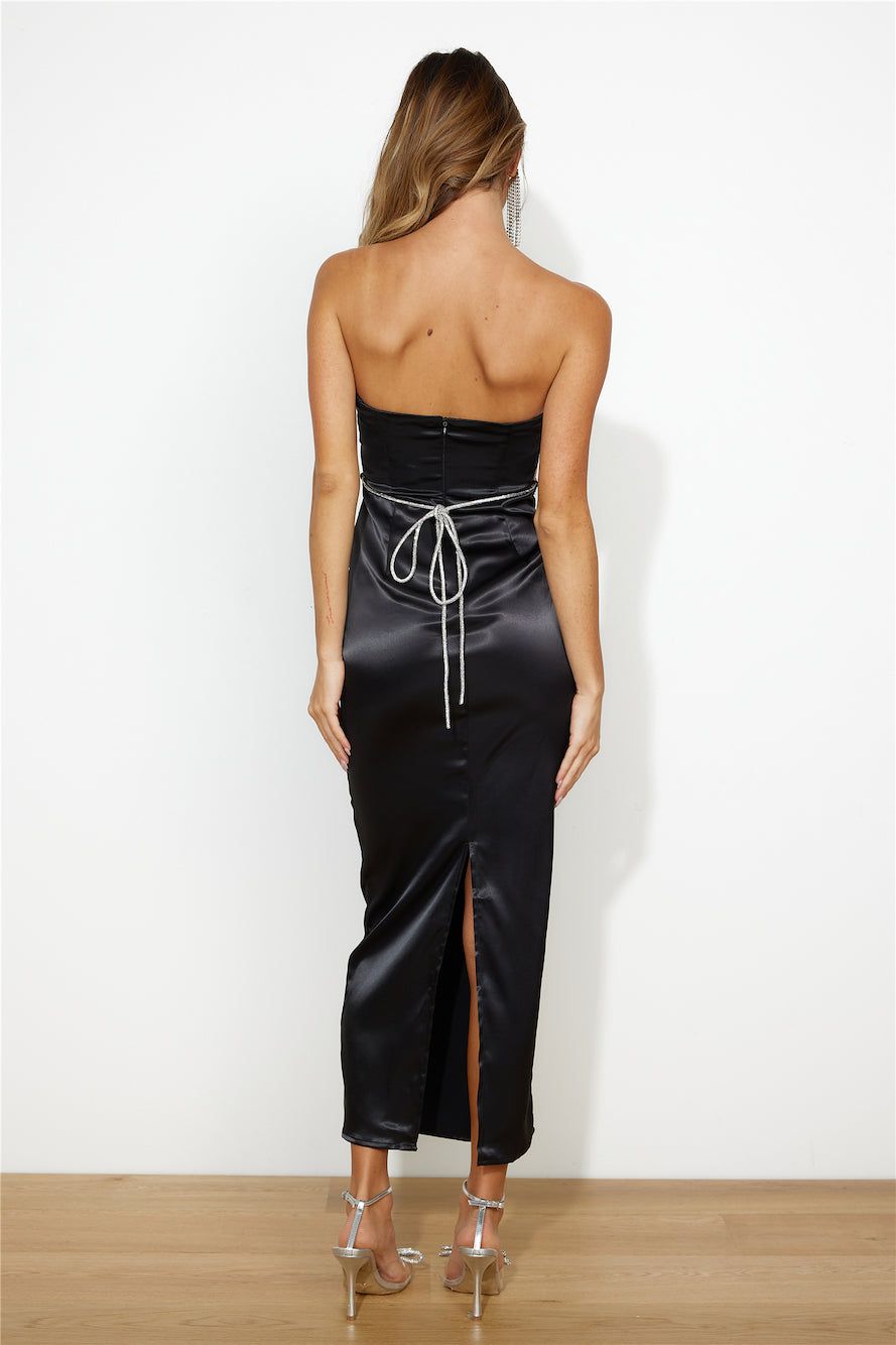 Diamanté Dreams Midi Dress Black sold by Hello Molly product image thumbnail 4