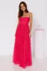 Lovers In Paris Strapless Tulle Maxi Dress Hot Pink sold by Hello Molly