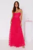 Lovers In Paris Strapless Tulle Maxi Dress Hot Pink sold by Hello Molly