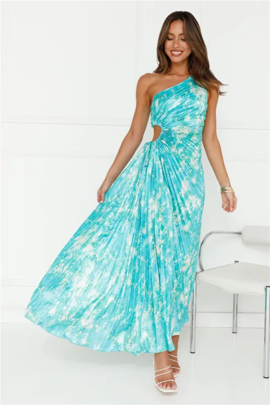 Girls Know One Shoulder Maxi Dress Green sold by Hello Molly