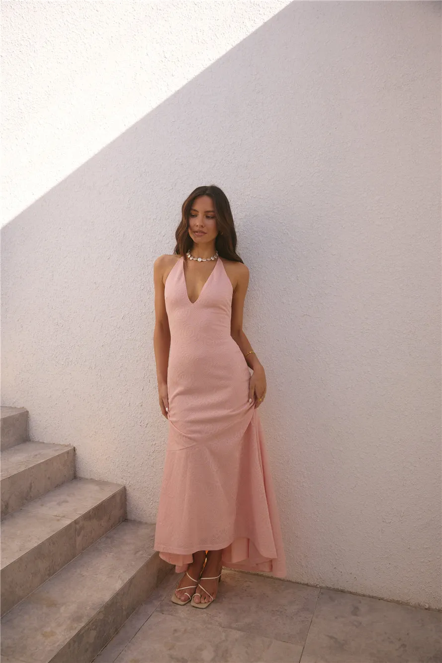 Island Skies Halter Maxi Dress Pink sold by Hello Molly product image thumbnail 3