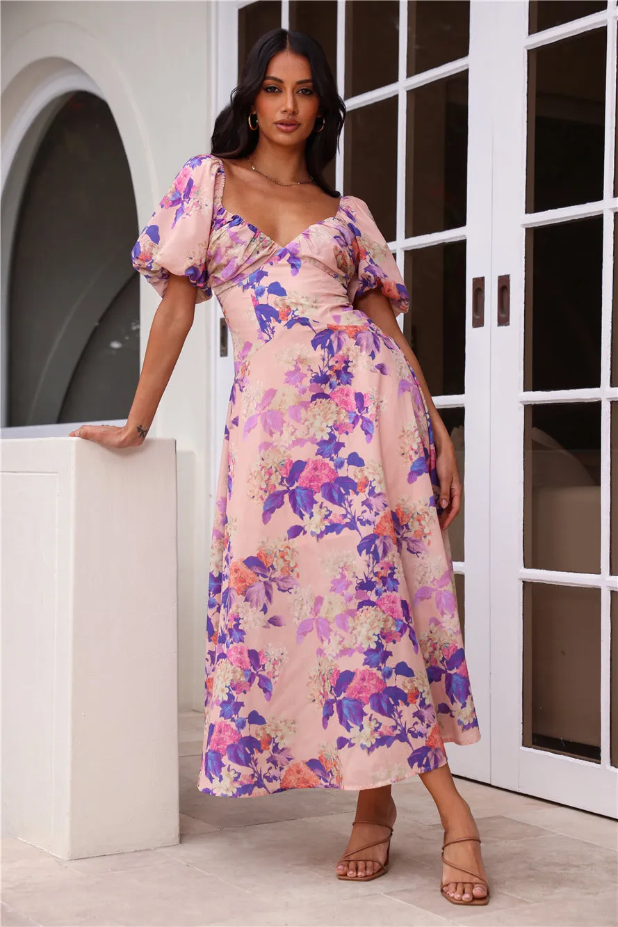 Daytime Glisten Short Sleeve Midi Dress Pink sold by Hello Molly product image thumbnail 3