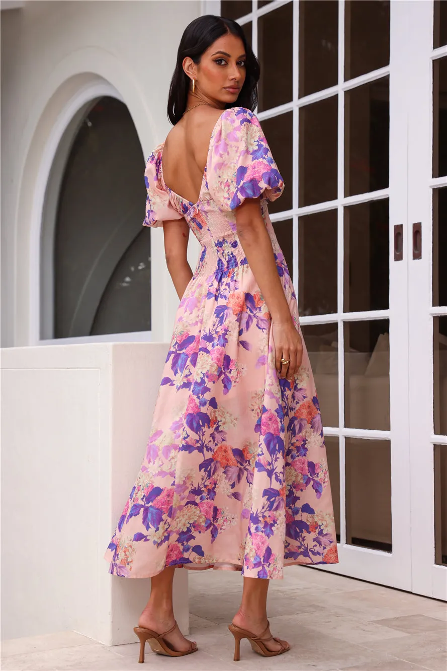 Daytime Glisten Short Sleeve Midi Dress Pink sold by Hello Molly product image thumbnail 5