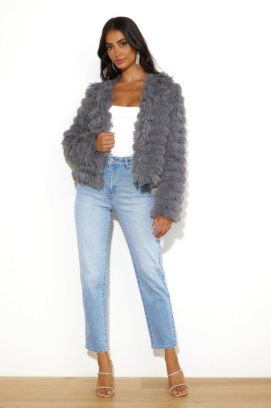 Shake It Out Jacket Charcoal sold by Hello Molly product image thumbnail 2