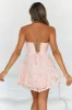 Blossom Girl Strapless Mini Dress Pink sold by Hello Molly