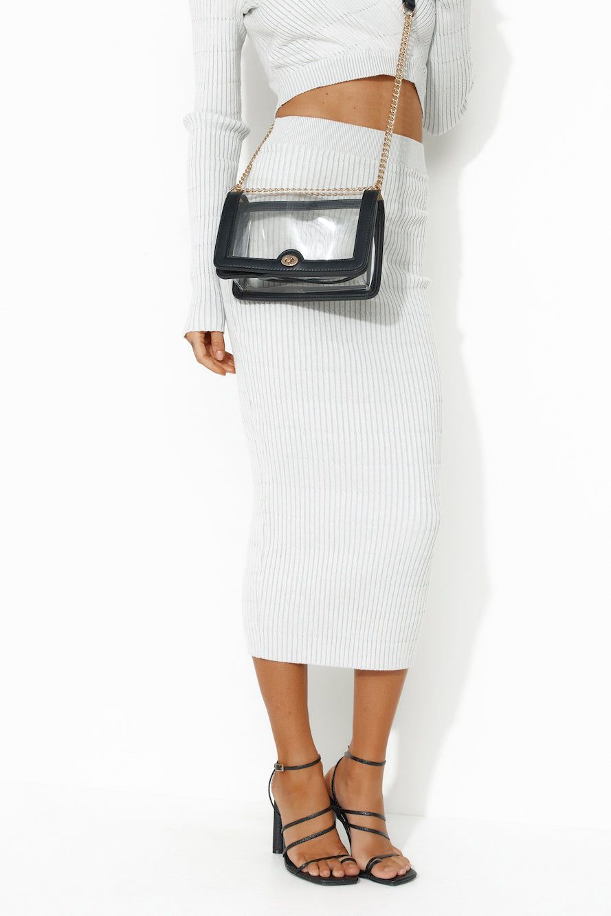BILLINI Cara Cross Body Bag Black Clear sold by Hello Molly