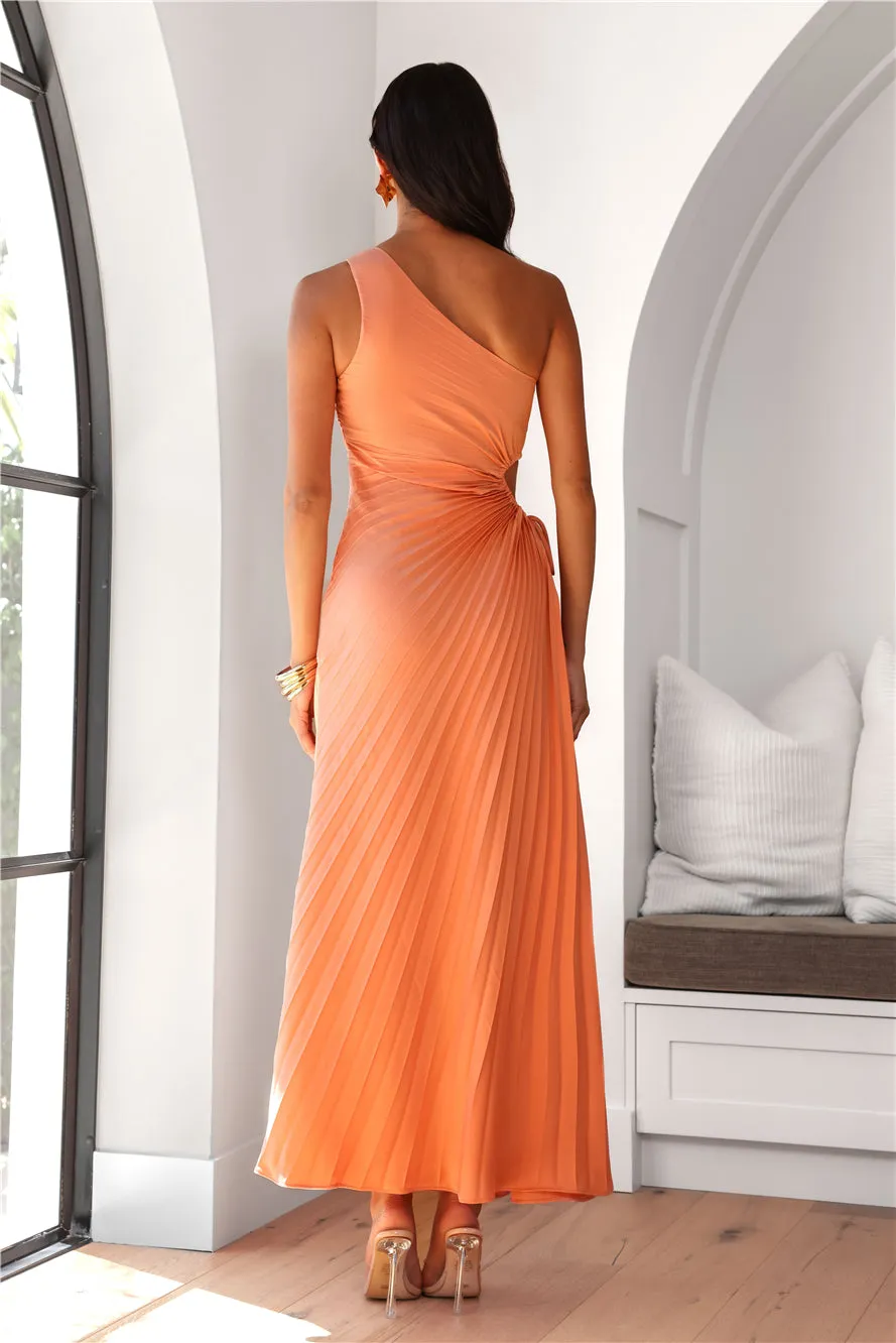 Choose Your Style One Shoulder Maxi Dress Peach sold by Hello Molly product image thumbnail 5