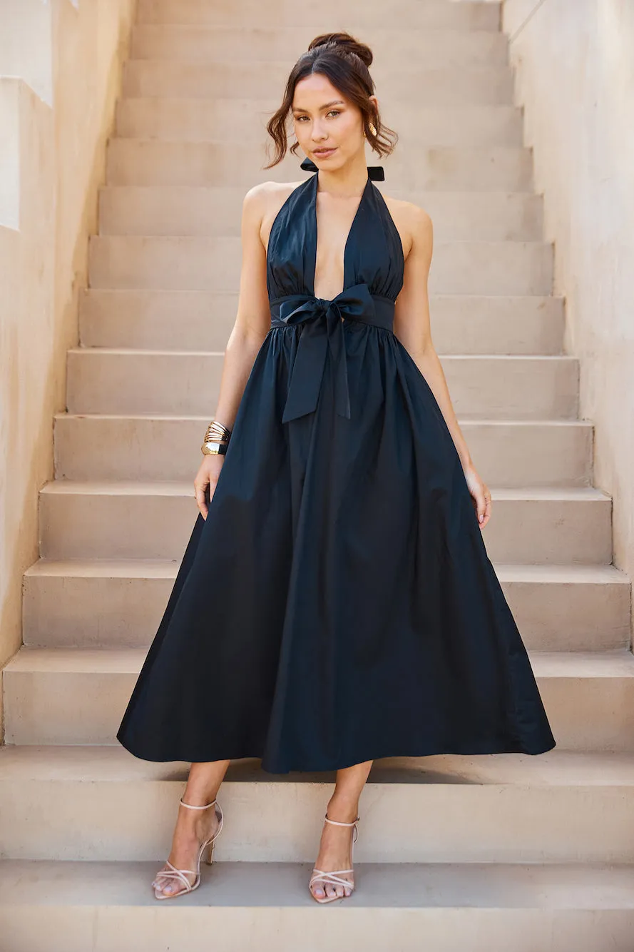 Moonlit Reverie Halter Midi Dress Black sold by Hello Molly product image thumbnail 2