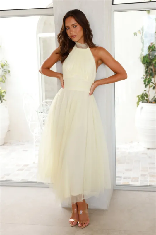 Tangled Up Maxi Dress Yellow sold by Hello Molly
