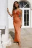 Cherry Pop Midi Dress Orange sold by Hello Molly
