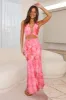Refreshing Splash Mesh Maxi Dress Pink sold by Hello Molly