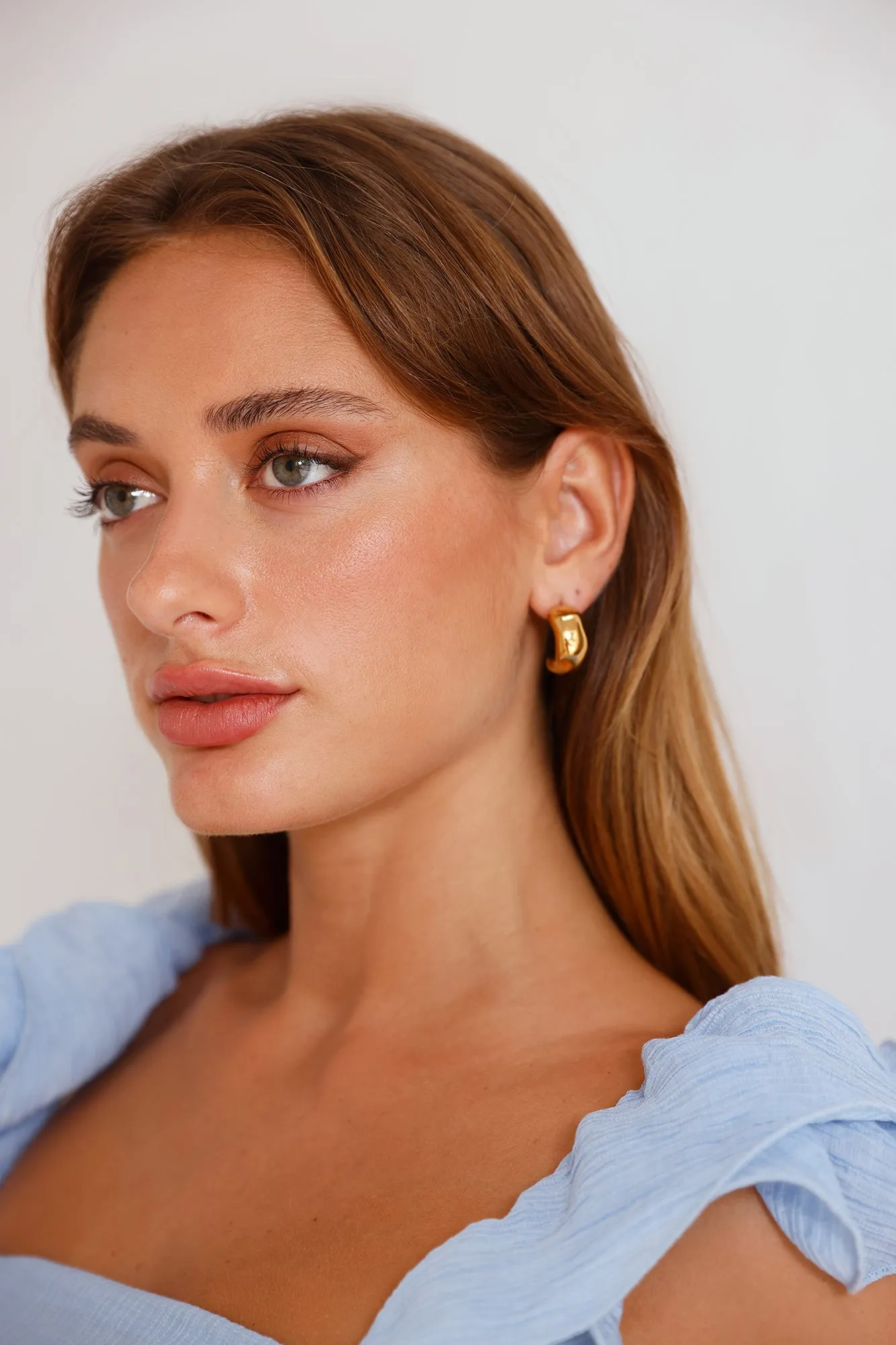 18k Gold Plated Havana Earrings Gold sold by Hello Molly