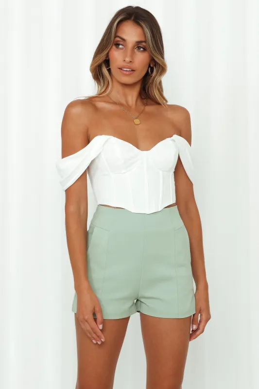 This Magic Moment Crop Top White sold by Hello Molly