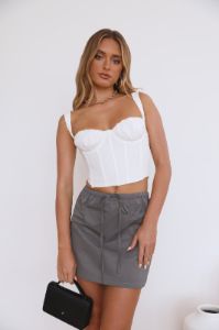 Super Stylish Crop Top White sold by Hello Molly