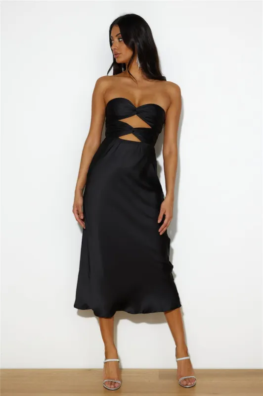 Your Warmth Midi Dress Black sold by Hello Molly