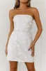 HELLO MOLLY Daisy Gardens Strapless Mini Dress White sold by Hello Molly