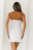 HELLO MOLLY Daisy Gardens Strapless Mini Dress White sold by Hello Molly