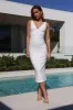 Dreamy Discovery Midi Dress White sold by Hello Molly