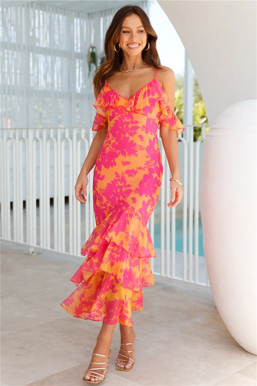 Stars In Her Eyes Maxi Dress Orange sold by Hello Molly product image thumbnail 5