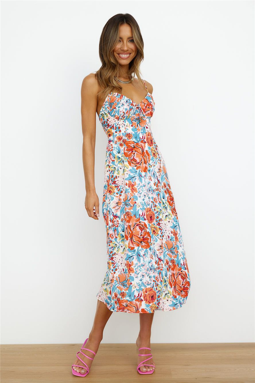 Brunch Run Midi Dress Orange sold by Hello Molly product image thumbnail 3